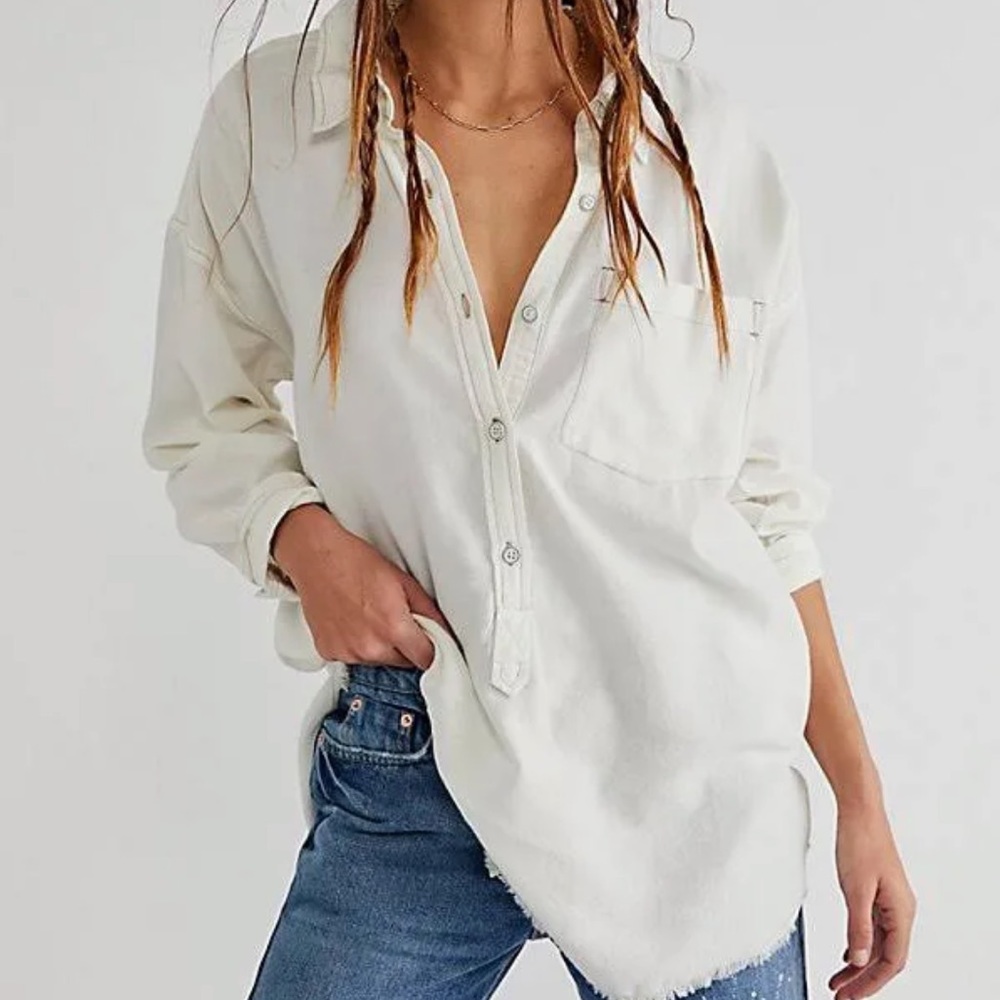 We The Free Smock Oxford Shirt